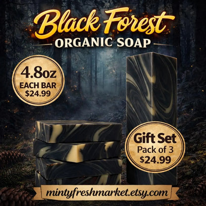 Black Forest Activated Charcoal Organic Soap
