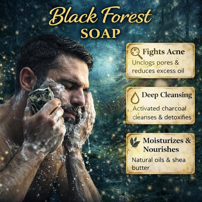 Black Forest Activated Charcoal Organic Soap